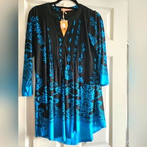 Le Cera beautiful blue tunic M